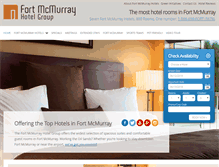 Tablet Screenshot of fortmcmurrayhotels.ca